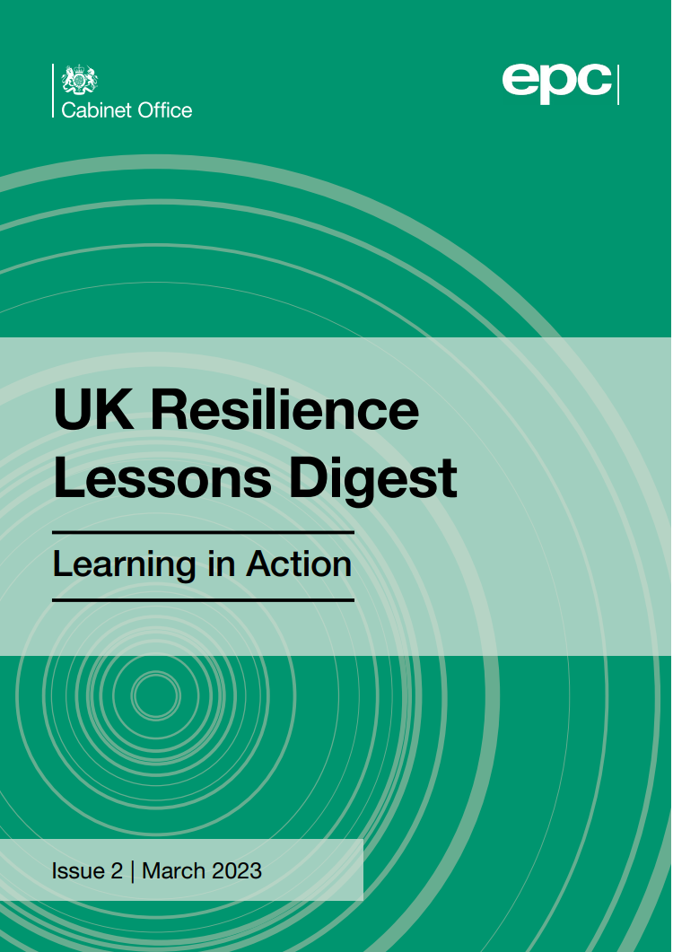Download UK Resilience Lessons Digest Issue 2: Lessons in Action