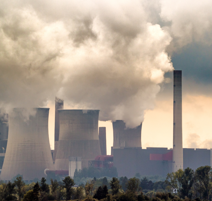 polluting factory